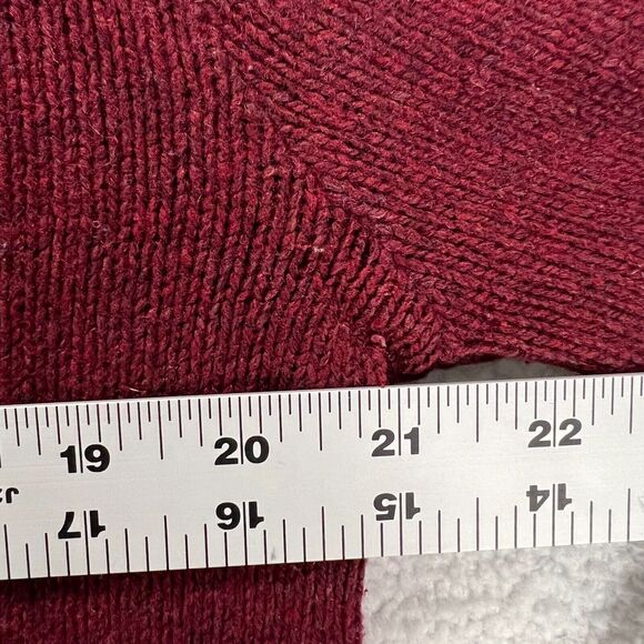 Vintage Robert Bruce Wool Sweater Size L Made In USA Red EUC - Picture 6 of 6
